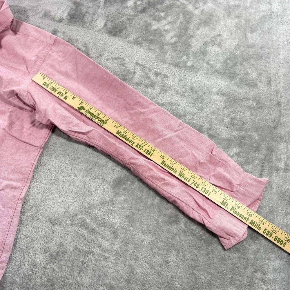 Ralph Lauren Button Down Shirt Men XL Pink Classic Fit Oxford Cotton Long Sleeve